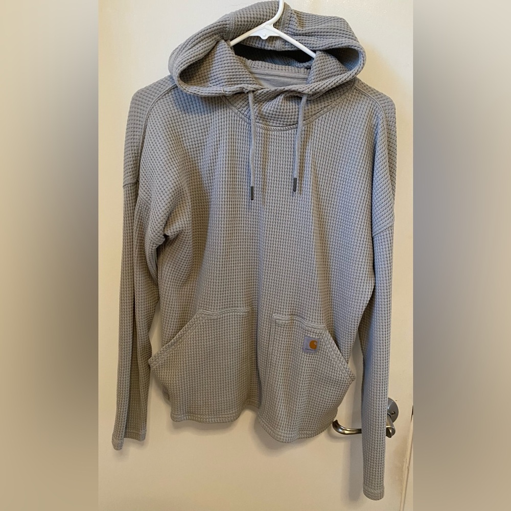 Carhartt Gray Waffle weave Women’s Hoodie - size M (8/10)